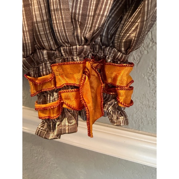 Disney Store Pirate Costume Jumpsuit Kids Size 4 Red Black Striped Plaid NWT - Picture 2 of 7